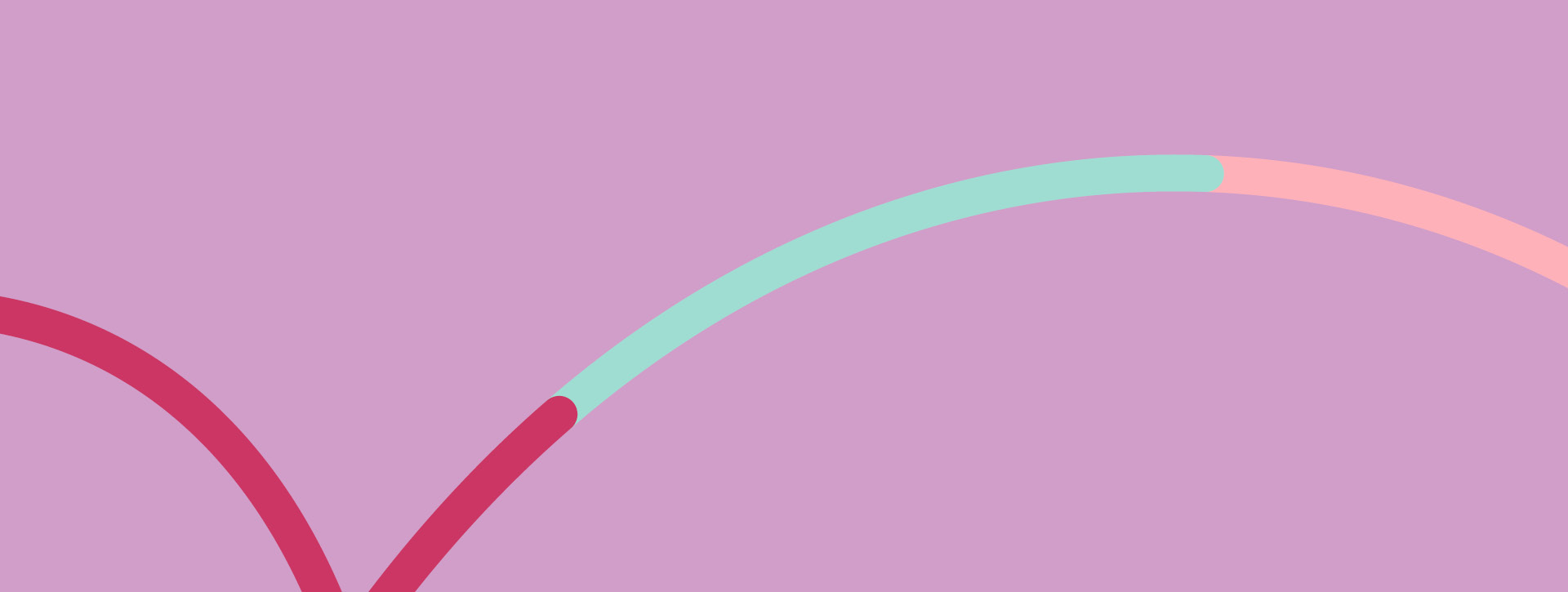 curiosity line on pink background