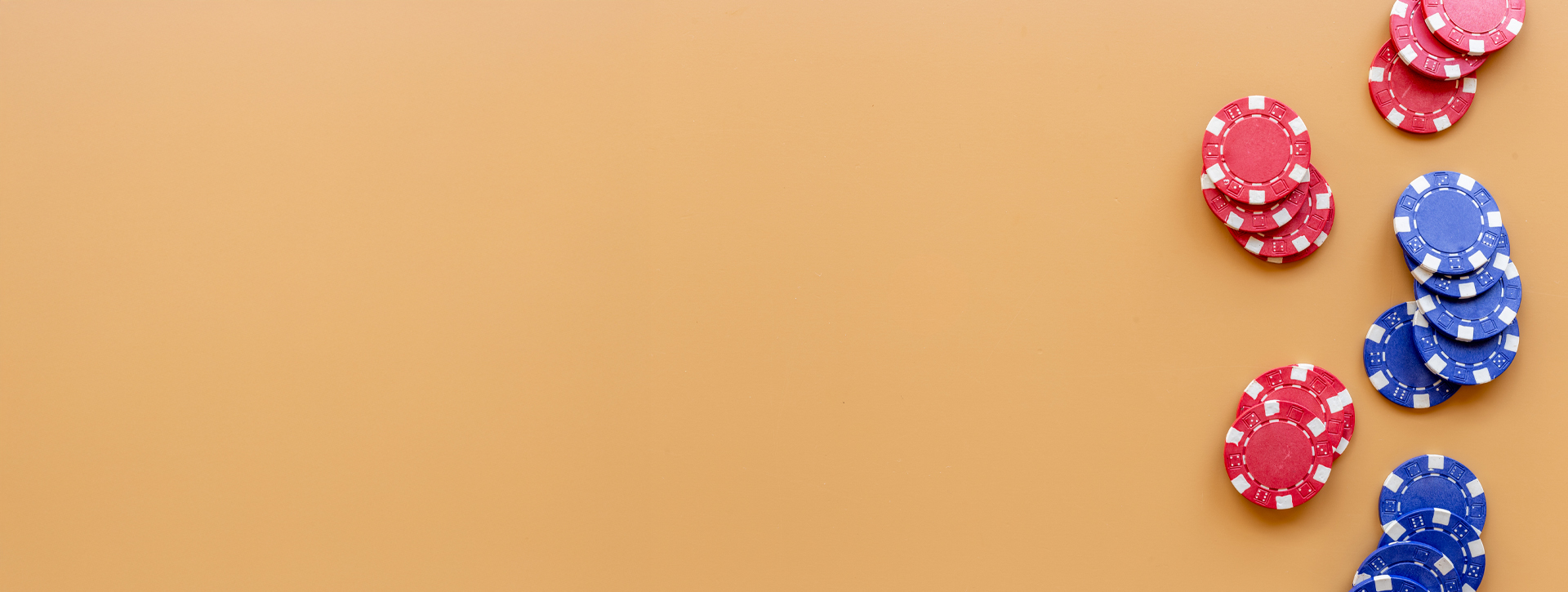 red and blue gambling chips